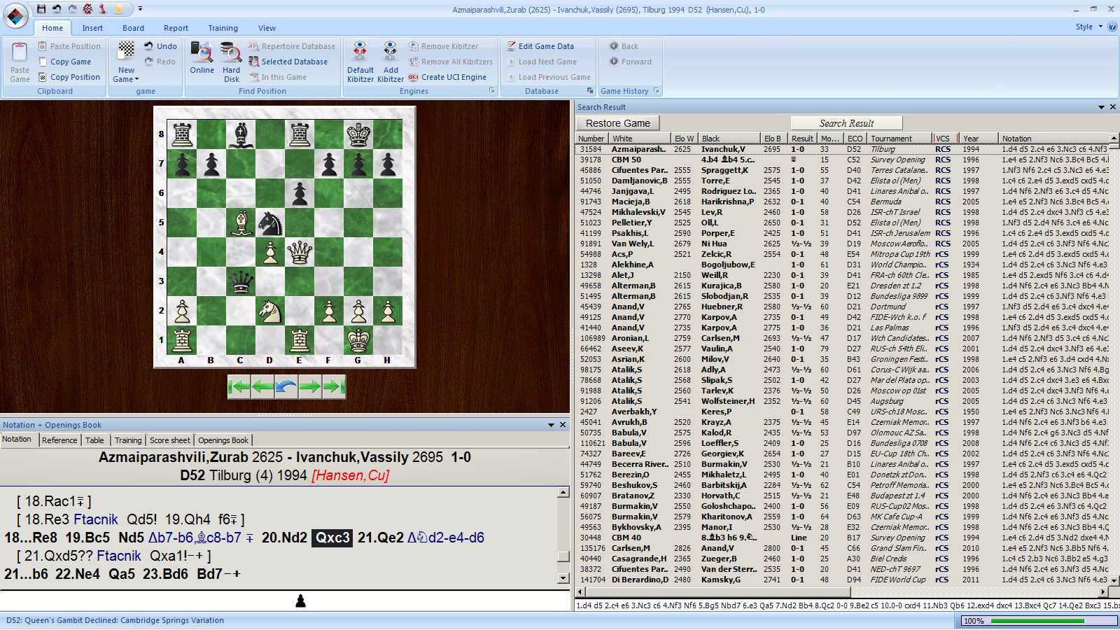 How to use the chess Mega Database with ChessBase and Fritz